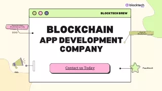 How to Build a Blockchain App-Blocktech Brew