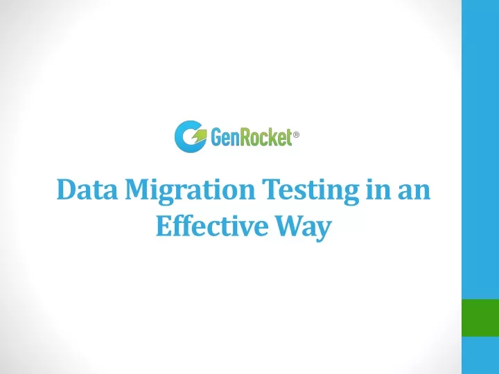 data migration testing in an effective way