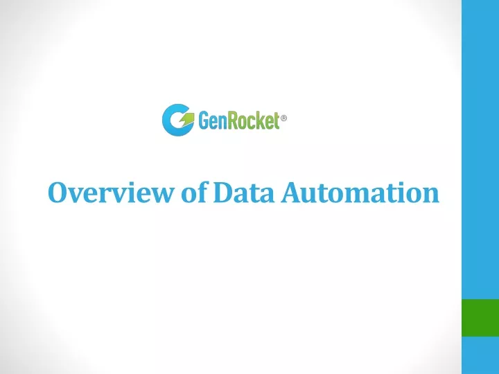 overview of data automation