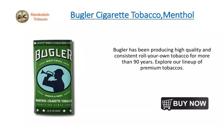 bugler cigarette tobacco menthol