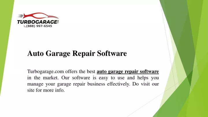 auto garage repair software
