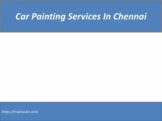 Car Tinkering And Painting Chennai