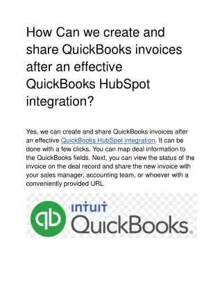 QuickBooks HubSpot integration1