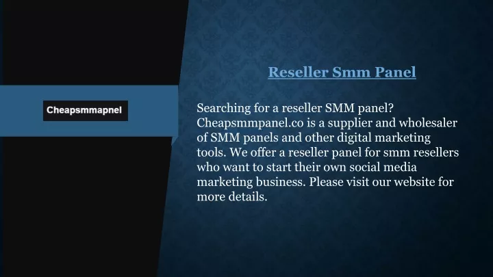 reseller smm panel