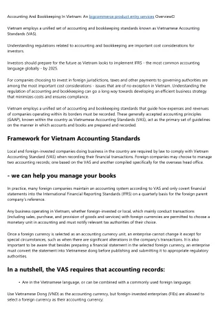 accounting and bookkeeping in vietnam