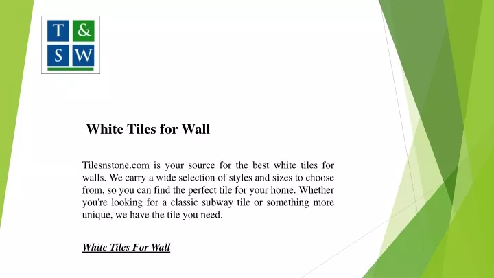 white tiles for wall