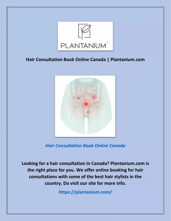 hair consultation book online canada plantanium