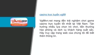 casino trực tuyến vg99  Vg99vn.net
