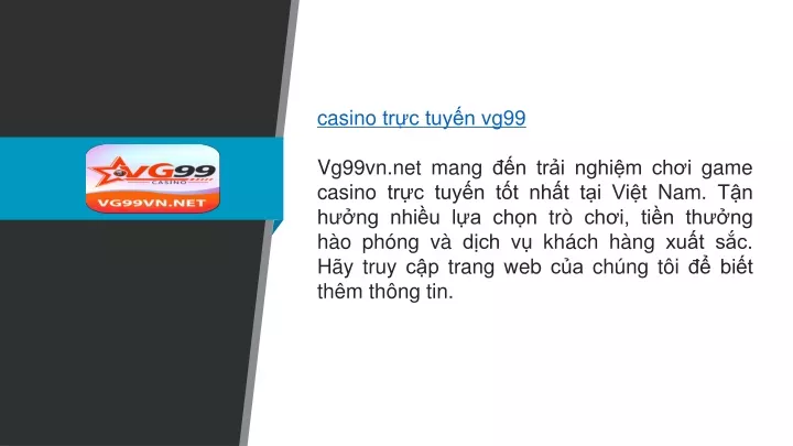 casino tr c tuy n vg99 vg99vn net mang
