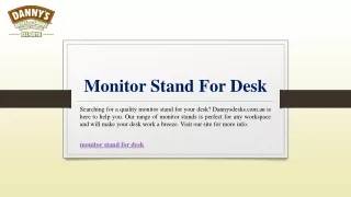 monitor stand for desk