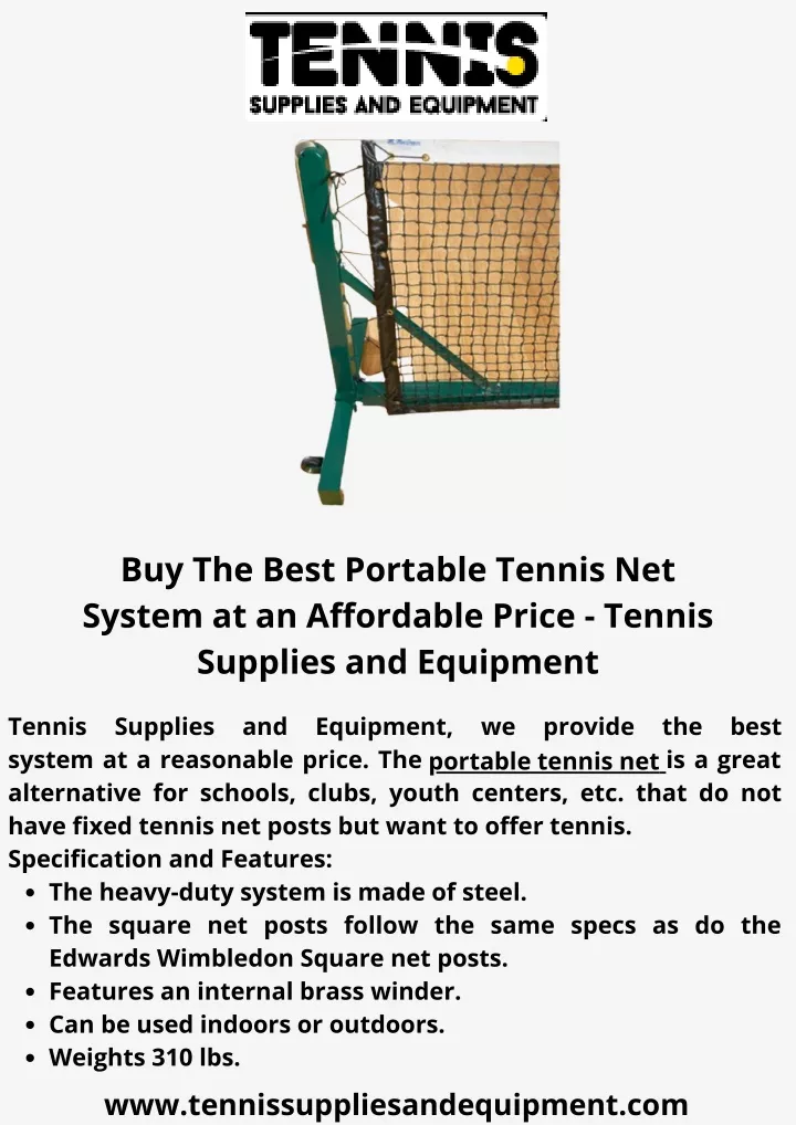 buy the best portable tennis net system