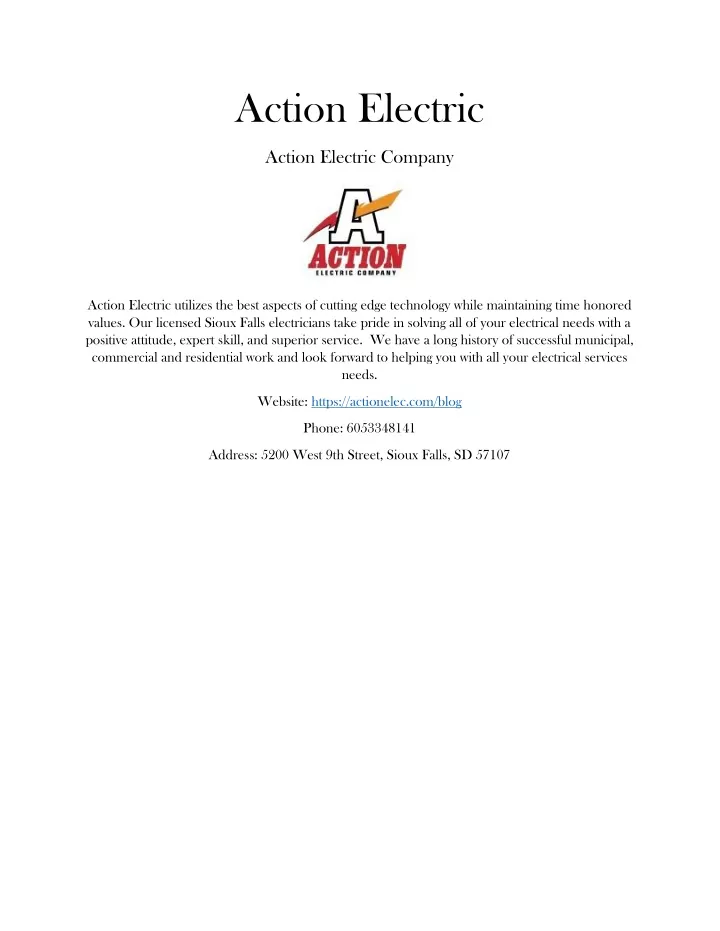 action electric