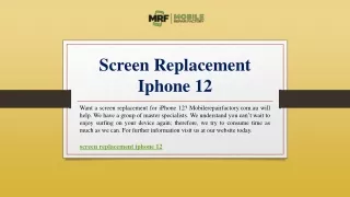screen replacement iphone 12