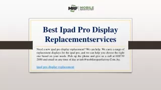 best ipad pro display replacementservices