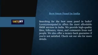Best Smm Panel In India
