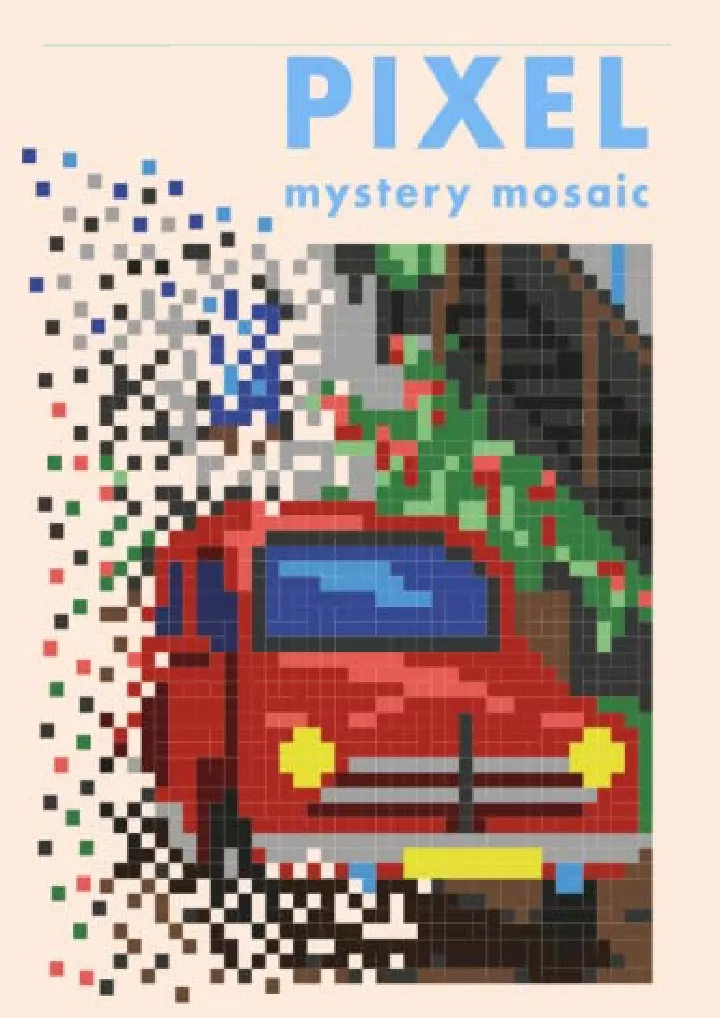 pixel mystery mosaics color by number book
