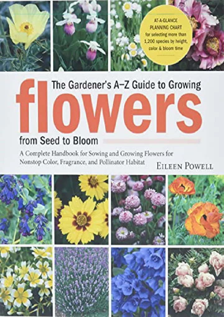 the gardener s a z guide to growing flowers from