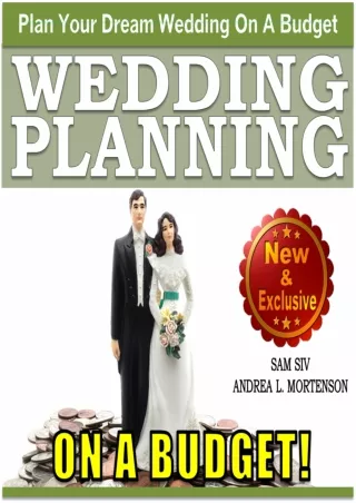 PDF/BOOK Wedding Planning on a Budget: The Ultimate Wedding Planner and Wedding