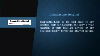 Isolation Cart Hospital