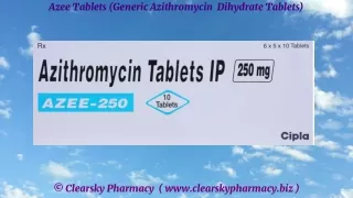 azee tablets generic azithromycin dihydrate