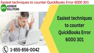 easiest techniques to counter quickbooks error 6000 301
