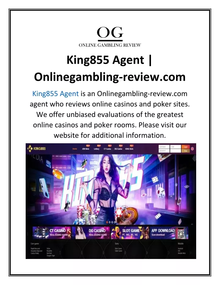 king855 agent onlinegambling review com