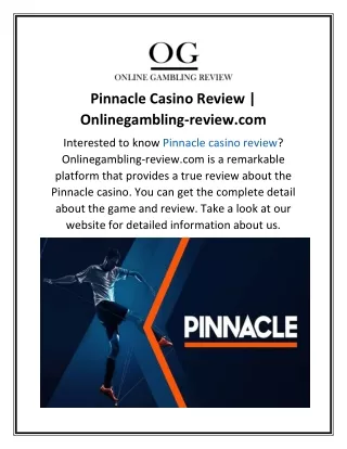 pinnacle casino review onlinegambling review com