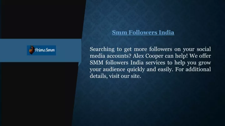 smm followers india