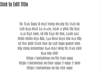 Thị Trấn SaPa