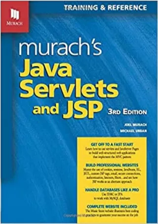 Murach s Java Servlets and JSP 3rd Edition Murach Training  Reference