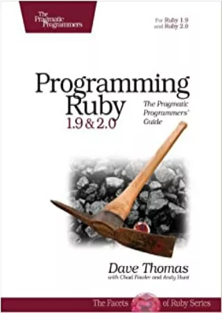 Programming Ruby 1 9  2 0 The Pragmatic Programmers Guide The Facets of Ruby