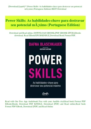 [Download] [epub]^^ Power Skills As habilidades-chave para destravar seu potencial mÃƒÂ¡ximo (Portug