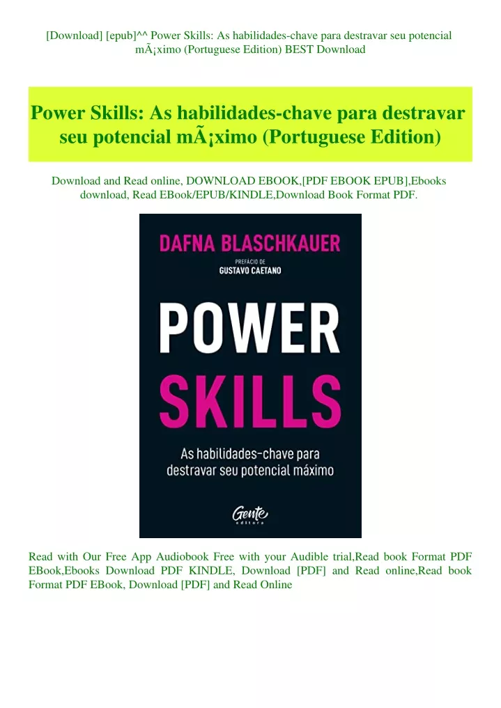 download epub power skills as habilidades chave