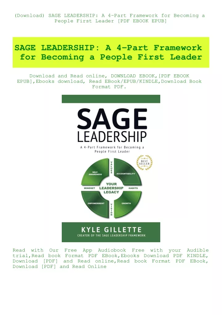 download sage leadership a 4 part framework