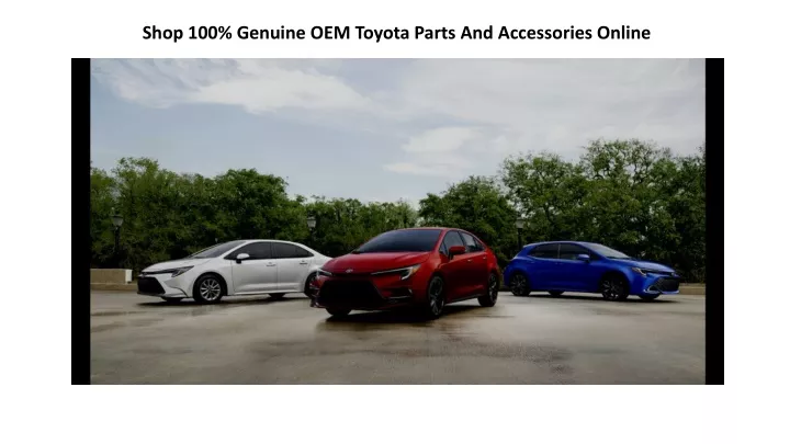 shop 100 genuine oem toyota parts and accessories