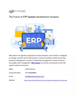 the future of erp systems development company