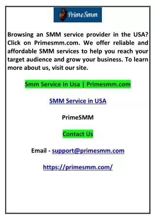 browsing an smm service provider in the usa click