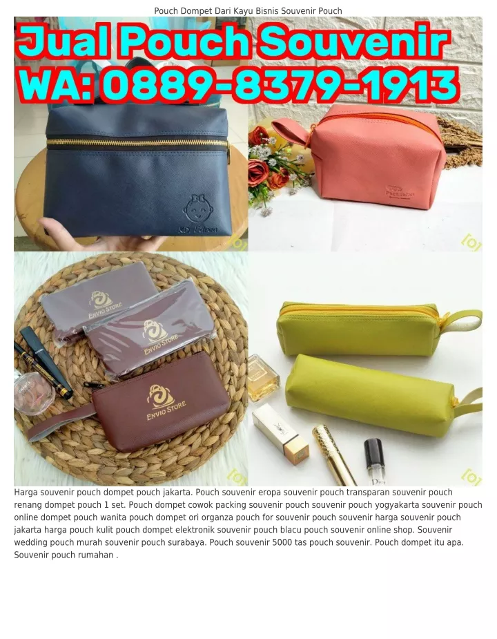 pouch dompet dari kayu bisnis souvenir pouch