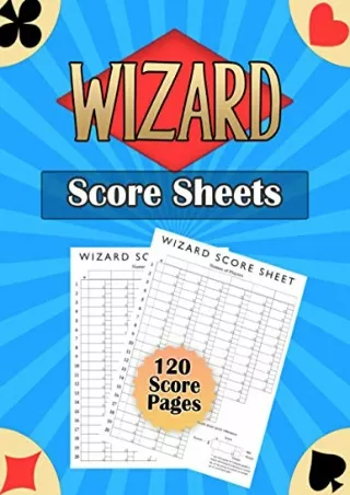 D!ownload (pdF) Wizard Score Sheets: Wizard Score Cards - Wizard Card Game