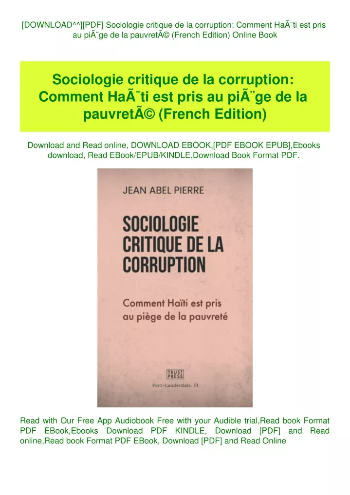 download pdf sociologie critique de la corruption