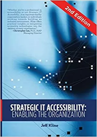 Strategic IT Accessibility Enabling the Organization 2nd Edition