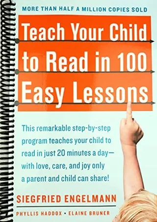 D!ownload  book (pdF) Teach Your Child to Read in 100 Easy Lessons
