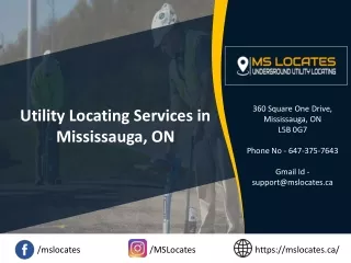 Utility Locating Services in Mississauga, ON