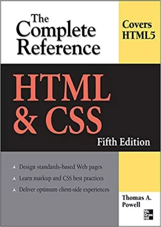 HTML  CSS The Complete Reference Fifth Edition Complete Reference Series