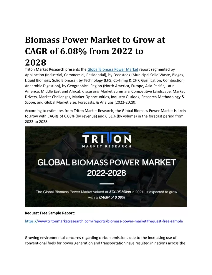 biomass power market to grow at cagr of 6 08 from