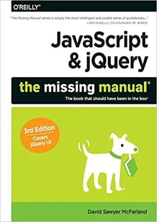 JavaScript  jQuery The Missing Manual Missing Manuals