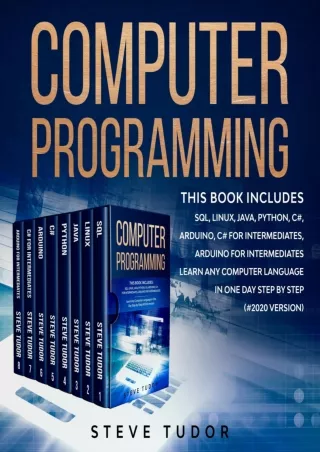Computer Programming This Book Includes SQL Linux Java Python C  Arduino C For