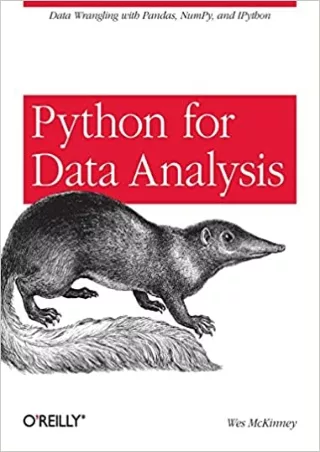 Python for Data Analysis Data Wrangling with Pandas NumPy and IPython