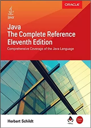 Java The Complete Reference Eleventh Edition