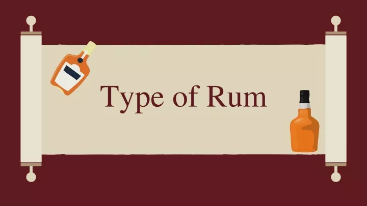 type of rum